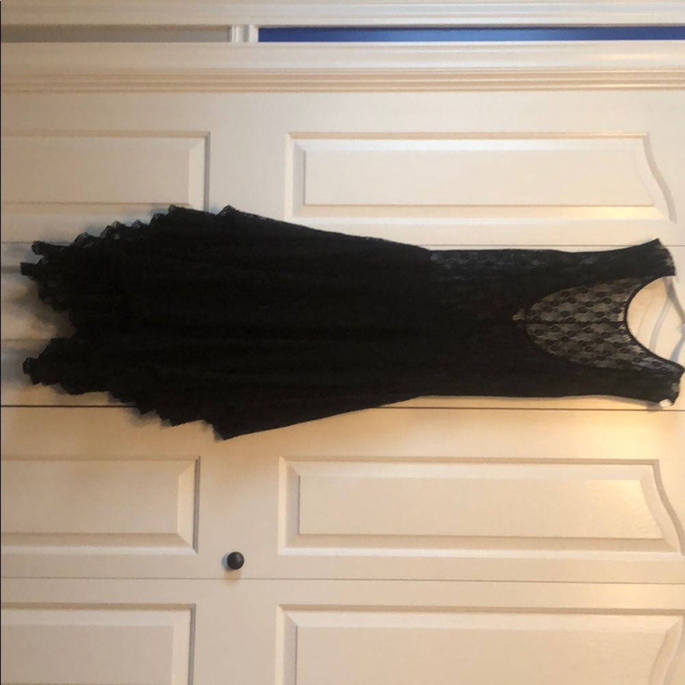 Lace black slip